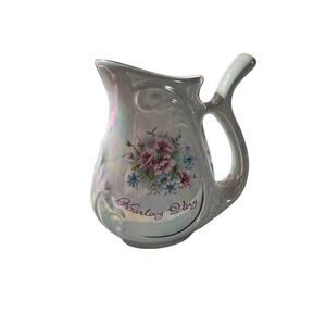 VINTAGE RARE FIND Floral Patterned Karlovy Vary Porcelain Spa Sipping Cup 4.25"